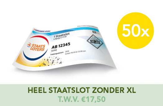 50 x Heel Staatslot zonder XL t.w.v. €17,50