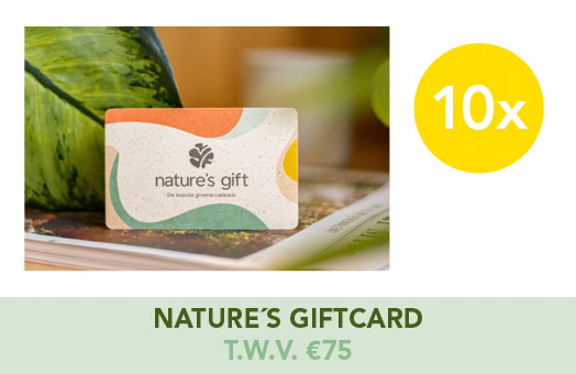 10 x Nature's giftcard t.w.v. €75